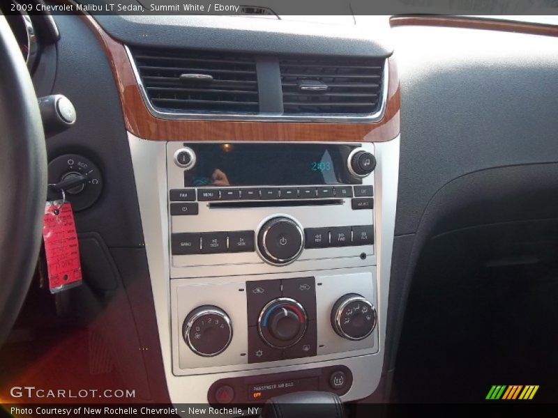 Summit White / Ebony 2009 Chevrolet Malibu LT Sedan