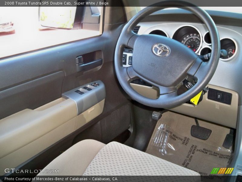 Super White / Beige 2008 Toyota Tundra SR5 Double Cab