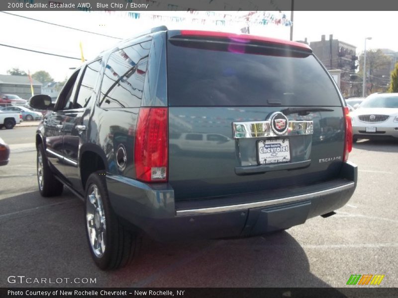 Blue Chip / Ebony 2008 Cadillac Escalade AWD