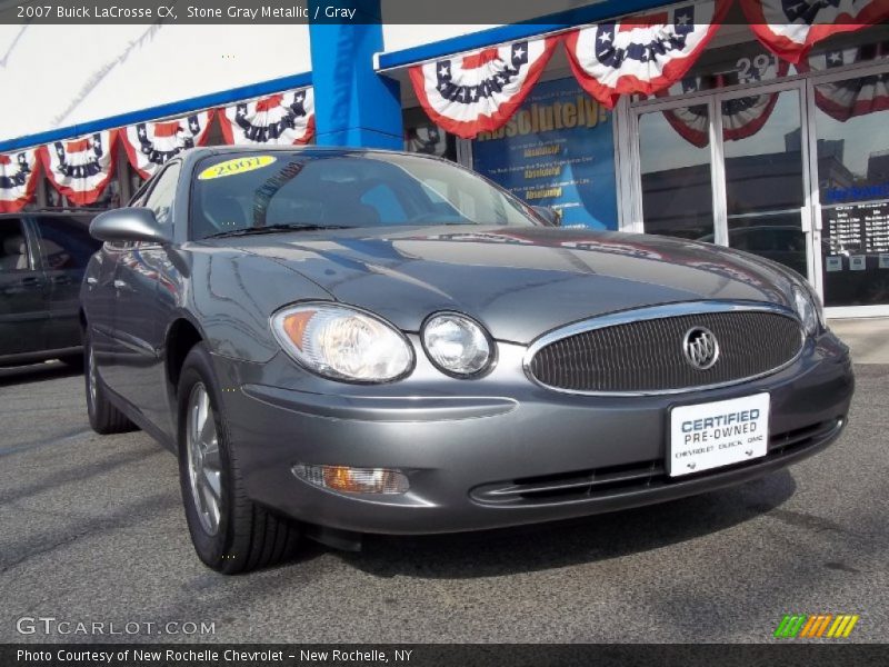 Stone Gray Metallic / Gray 2007 Buick LaCrosse CX