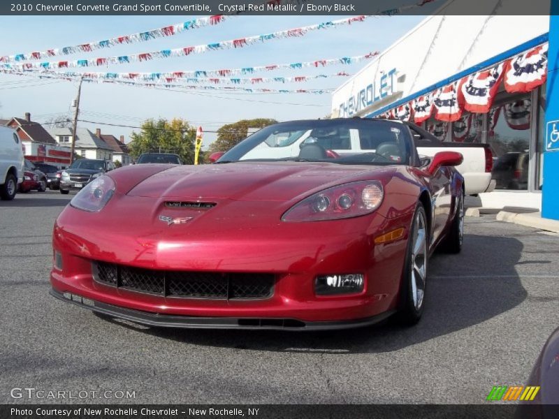 Crystal Red Metallic / Ebony Black 2010 Chevrolet Corvette Grand Sport Convertible