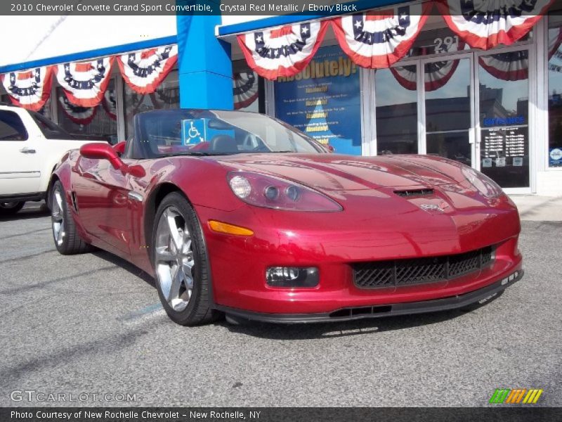 Crystal Red Metallic / Ebony Black 2010 Chevrolet Corvette Grand Sport Convertible
