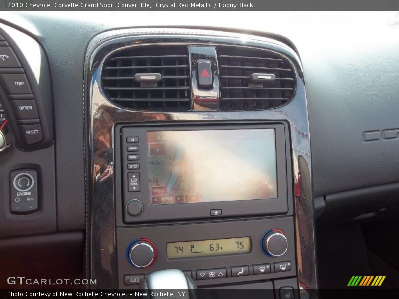Controls of 2010 Corvette Grand Sport Convertible