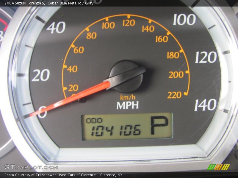 Cobalt Blue Metallic / Gray 2004 Suzuki Forenza S
