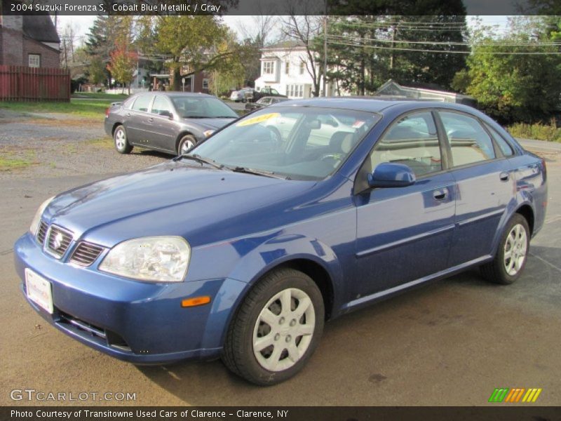 Cobalt Blue Metallic / Gray 2004 Suzuki Forenza S