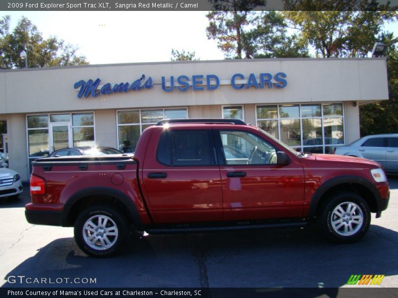 Sangria Red Metallic / Camel 2009 Ford Explorer Sport Trac XLT