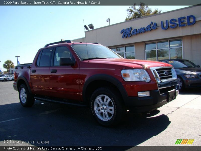 Sangria Red Metallic / Camel 2009 Ford Explorer Sport Trac XLT