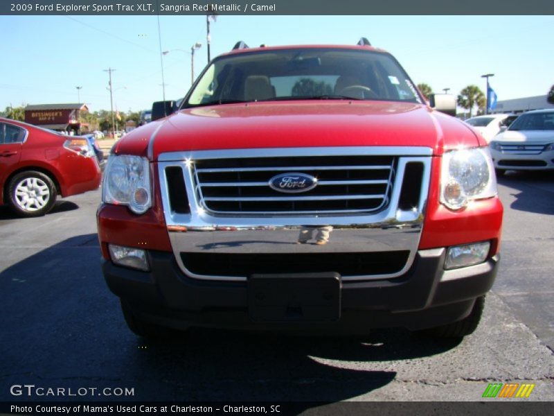 Sangria Red Metallic / Camel 2009 Ford Explorer Sport Trac XLT