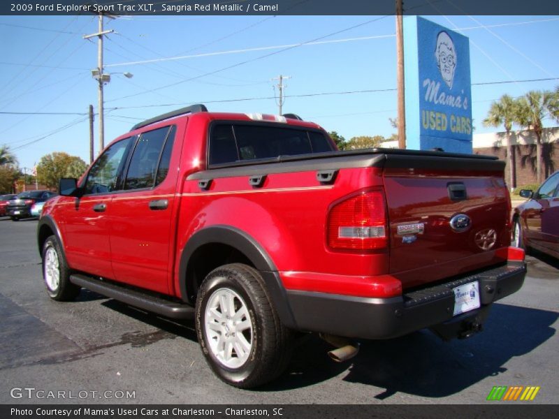 Sangria Red Metallic / Camel 2009 Ford Explorer Sport Trac XLT