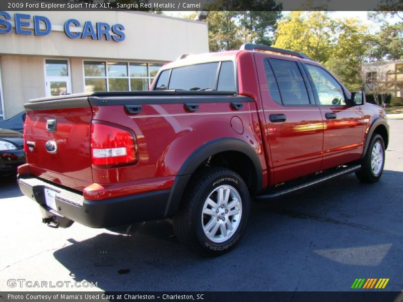 Sangria Red Metallic / Camel 2009 Ford Explorer Sport Trac XLT