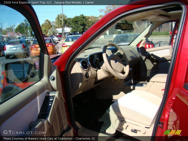 Sangria Red Metallic / Camel 2009 Ford Explorer Sport Trac XLT