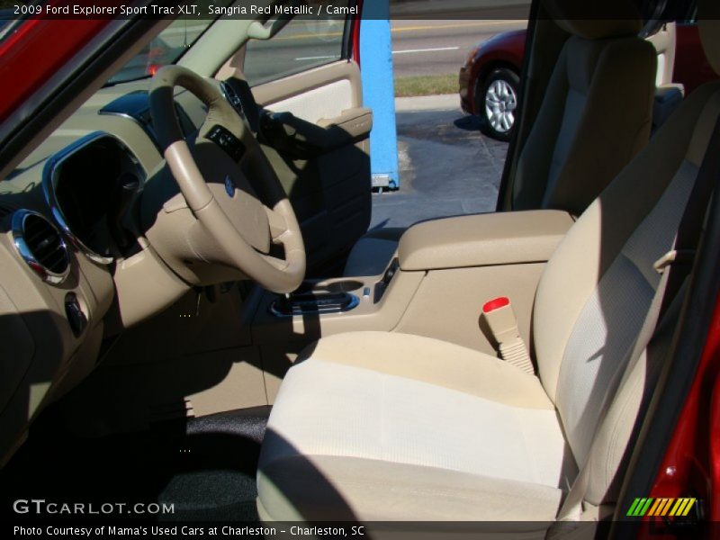 Sangria Red Metallic / Camel 2009 Ford Explorer Sport Trac XLT