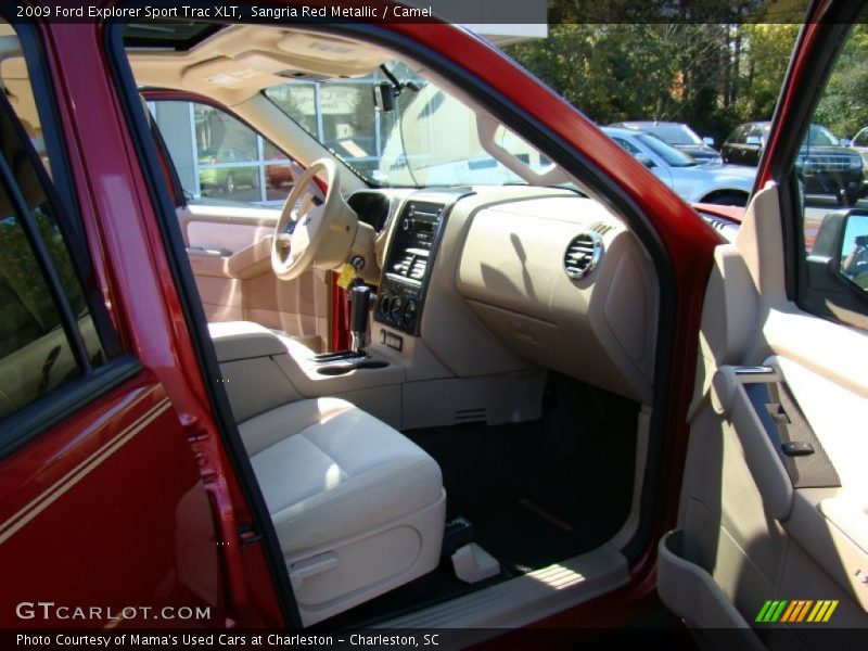 Sangria Red Metallic / Camel 2009 Ford Explorer Sport Trac XLT