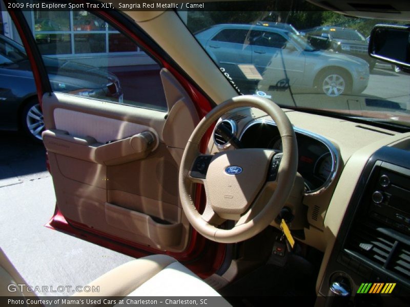 Sangria Red Metallic / Camel 2009 Ford Explorer Sport Trac XLT