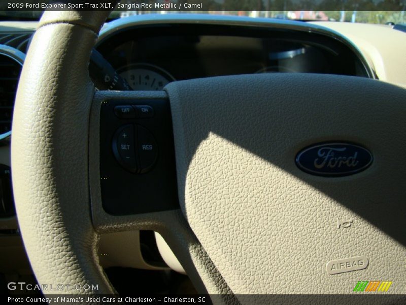 Sangria Red Metallic / Camel 2009 Ford Explorer Sport Trac XLT