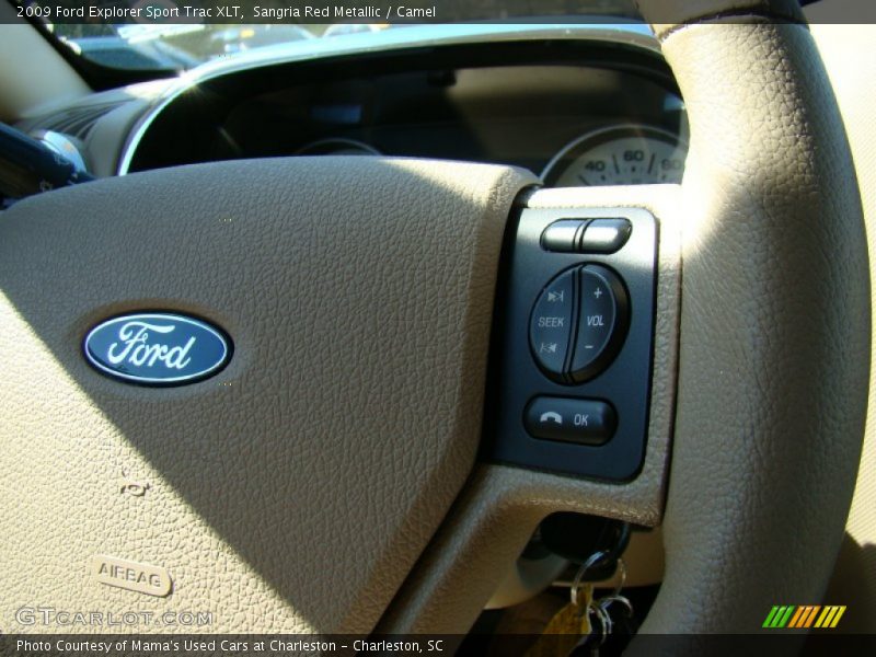 Sangria Red Metallic / Camel 2009 Ford Explorer Sport Trac XLT