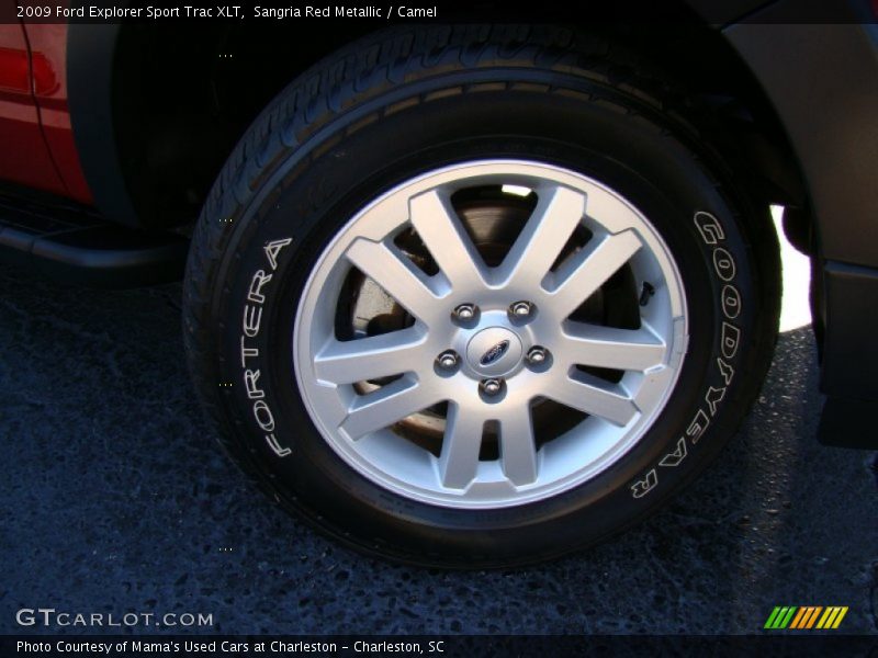 Sangria Red Metallic / Camel 2009 Ford Explorer Sport Trac XLT