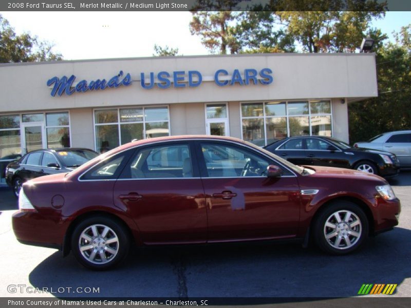 Merlot Metallic / Medium Light Stone 2008 Ford Taurus SEL