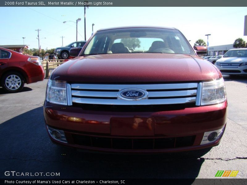Merlot Metallic / Medium Light Stone 2008 Ford Taurus SEL