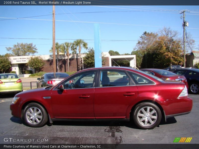 Merlot Metallic / Medium Light Stone 2008 Ford Taurus SEL