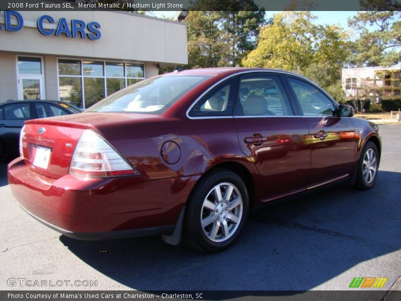 Merlot Metallic / Medium Light Stone 2008 Ford Taurus SEL