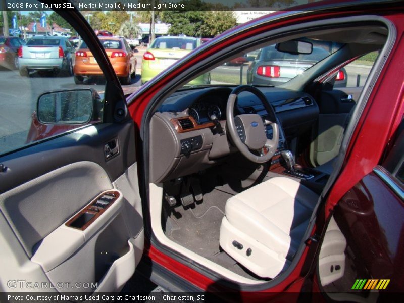 Merlot Metallic / Medium Light Stone 2008 Ford Taurus SEL