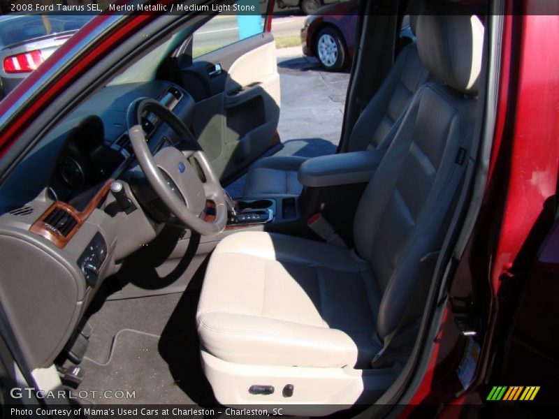 Merlot Metallic / Medium Light Stone 2008 Ford Taurus SEL