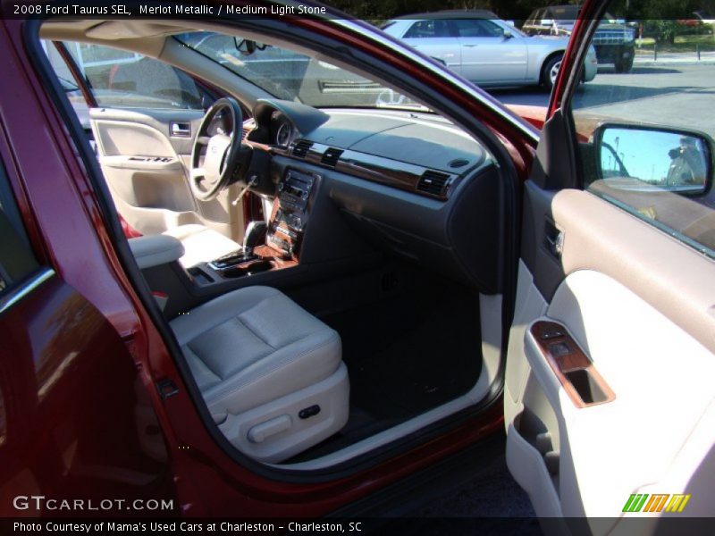 Merlot Metallic / Medium Light Stone 2008 Ford Taurus SEL