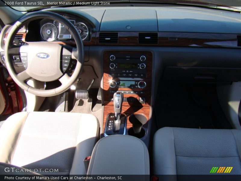 Merlot Metallic / Medium Light Stone 2008 Ford Taurus SEL