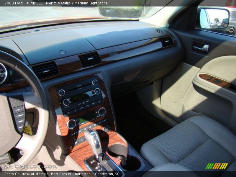 Merlot Metallic / Medium Light Stone 2008 Ford Taurus SEL