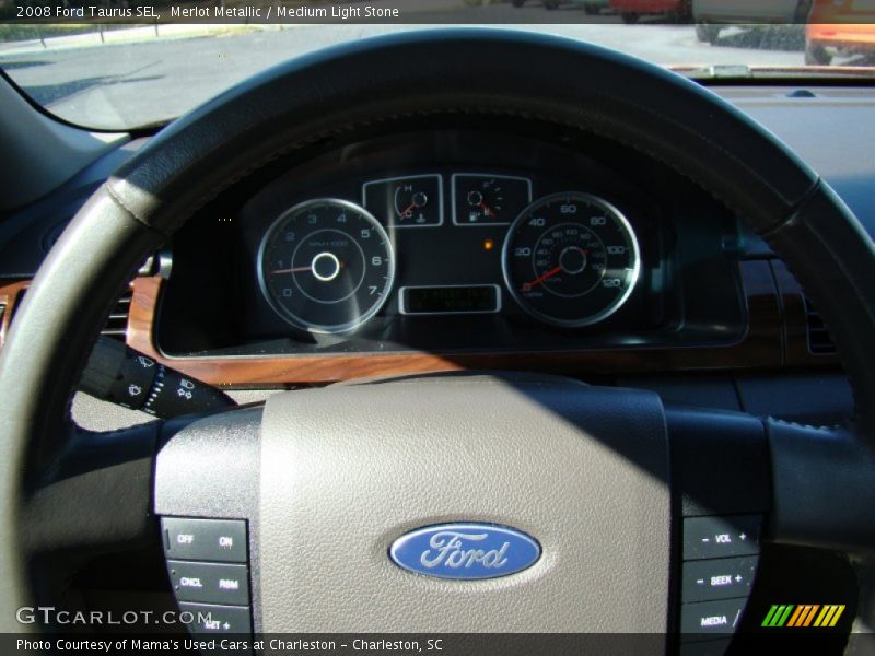 Merlot Metallic / Medium Light Stone 2008 Ford Taurus SEL