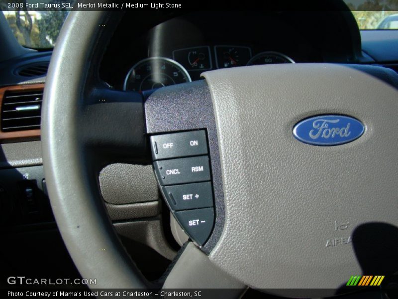 Merlot Metallic / Medium Light Stone 2008 Ford Taurus SEL