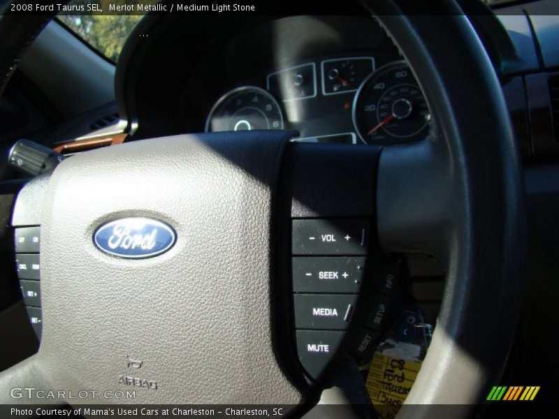 Merlot Metallic / Medium Light Stone 2008 Ford Taurus SEL