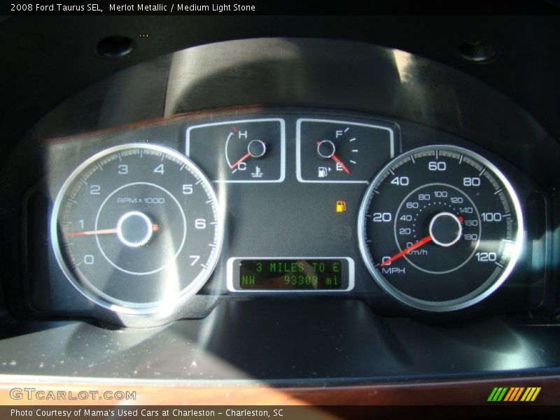 Merlot Metallic / Medium Light Stone 2008 Ford Taurus SEL