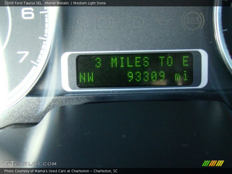 Merlot Metallic / Medium Light Stone 2008 Ford Taurus SEL