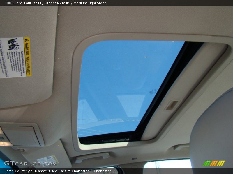 Merlot Metallic / Medium Light Stone 2008 Ford Taurus SEL