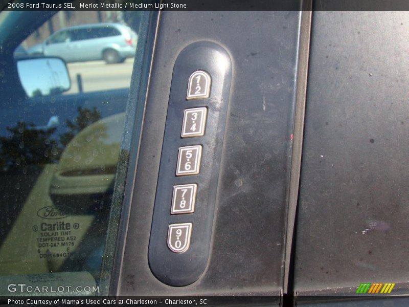 Merlot Metallic / Medium Light Stone 2008 Ford Taurus SEL