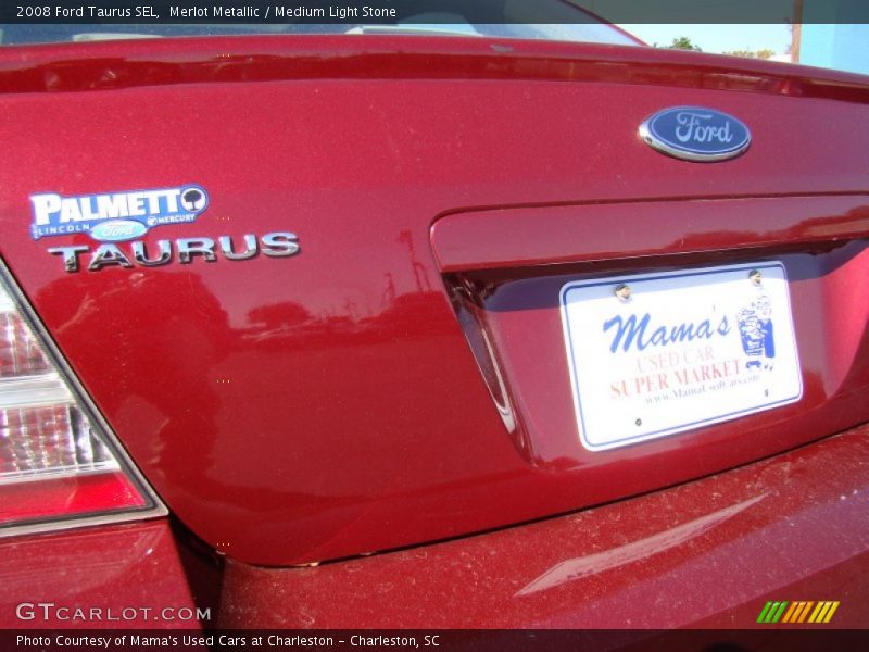 Merlot Metallic / Medium Light Stone 2008 Ford Taurus SEL