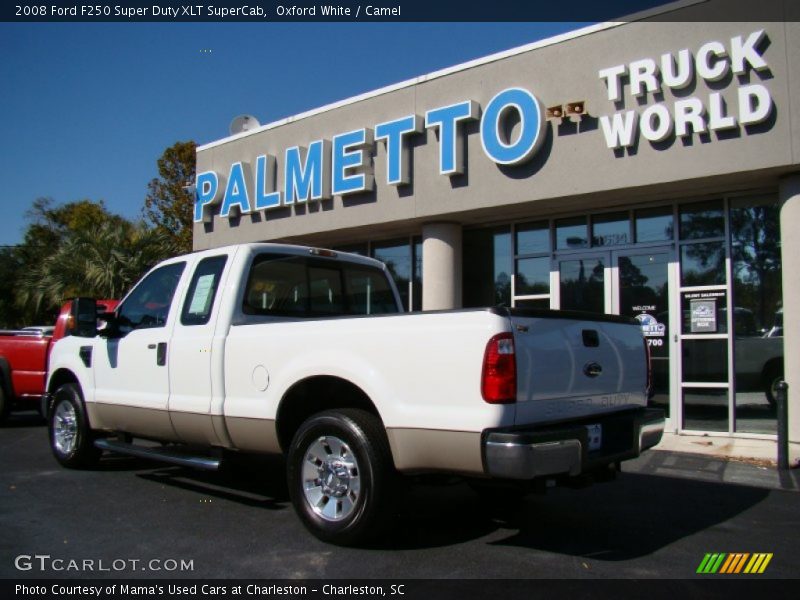 Oxford White / Camel 2008 Ford F250 Super Duty XLT SuperCab