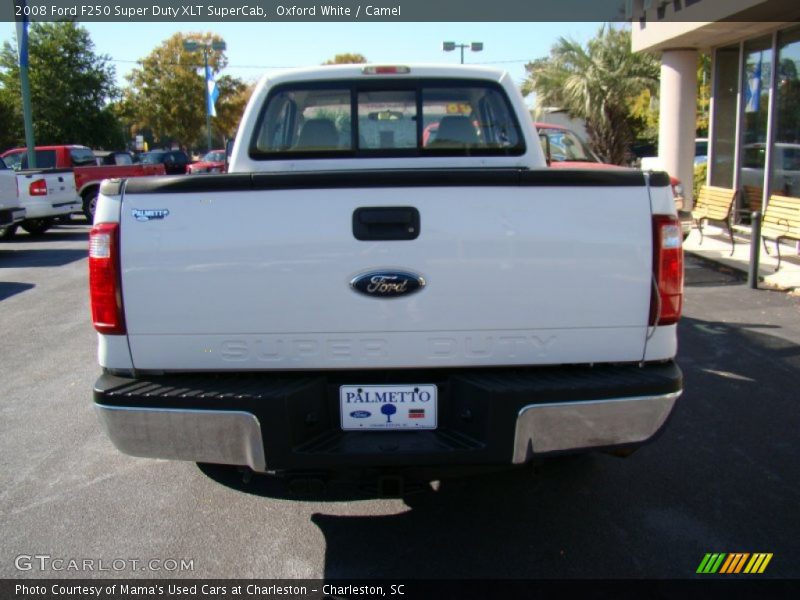 Oxford White / Camel 2008 Ford F250 Super Duty XLT SuperCab