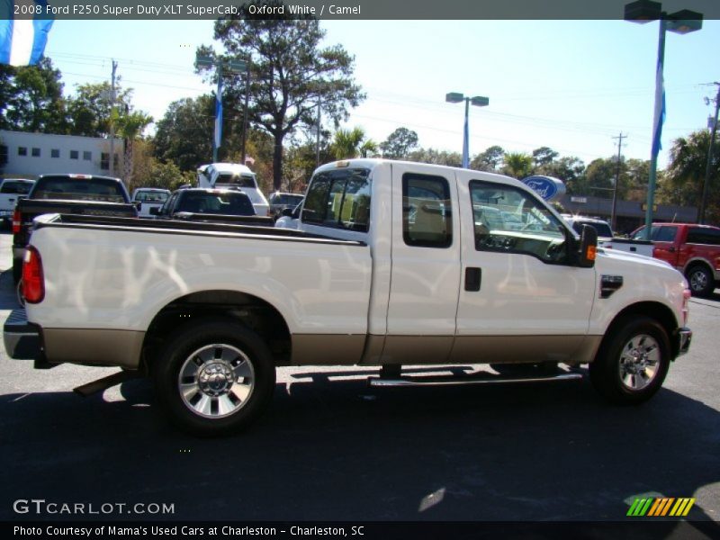 Oxford White / Camel 2008 Ford F250 Super Duty XLT SuperCab