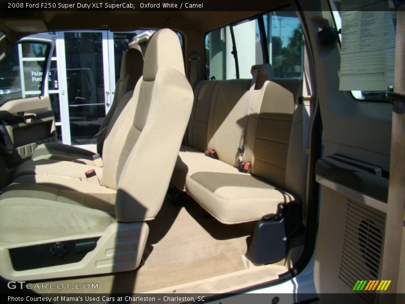 Oxford White / Camel 2008 Ford F250 Super Duty XLT SuperCab