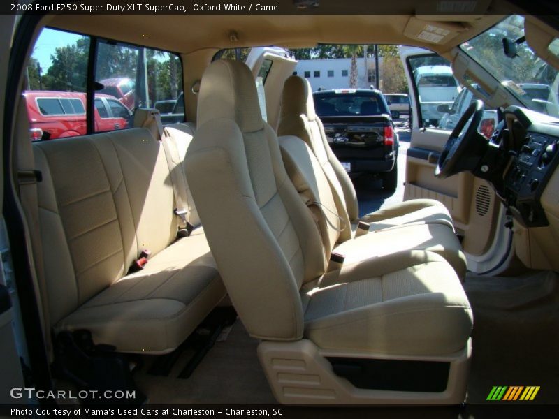 Oxford White / Camel 2008 Ford F250 Super Duty XLT SuperCab