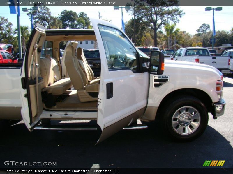 Oxford White / Camel 2008 Ford F250 Super Duty XLT SuperCab