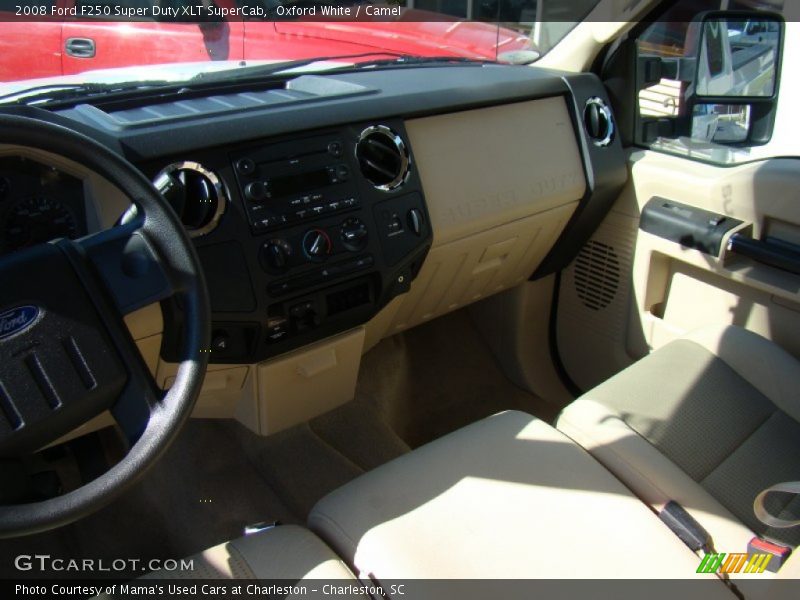 Oxford White / Camel 2008 Ford F250 Super Duty XLT SuperCab