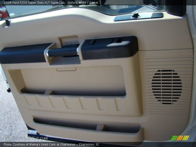 Oxford White / Camel 2008 Ford F250 Super Duty XLT SuperCab