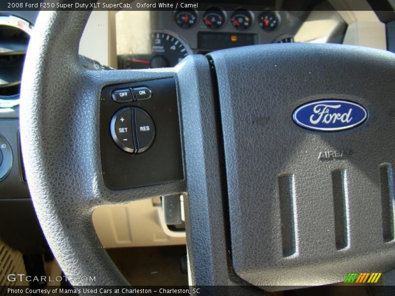 Oxford White / Camel 2008 Ford F250 Super Duty XLT SuperCab
