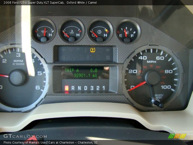Oxford White / Camel 2008 Ford F250 Super Duty XLT SuperCab