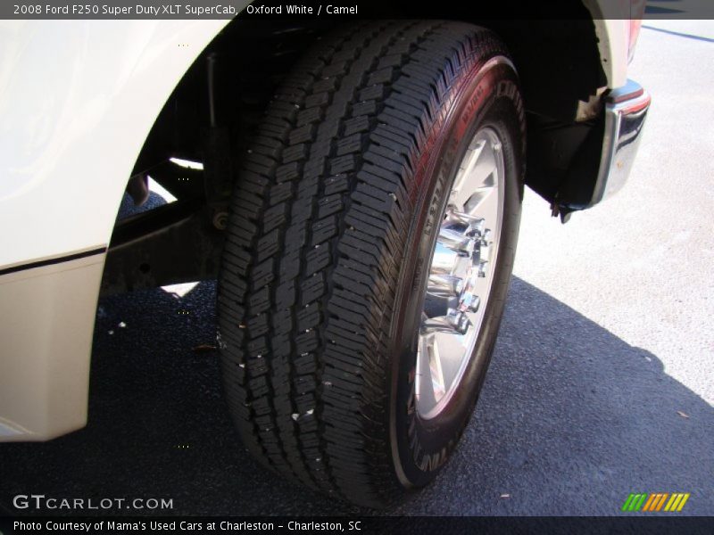 Oxford White / Camel 2008 Ford F250 Super Duty XLT SuperCab