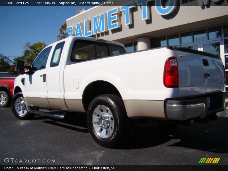Oxford White / Camel 2008 Ford F250 Super Duty XLT SuperCab
